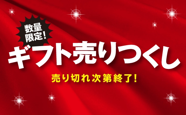 数量限定！ギフト売りつくし 売り切れ次第終了！