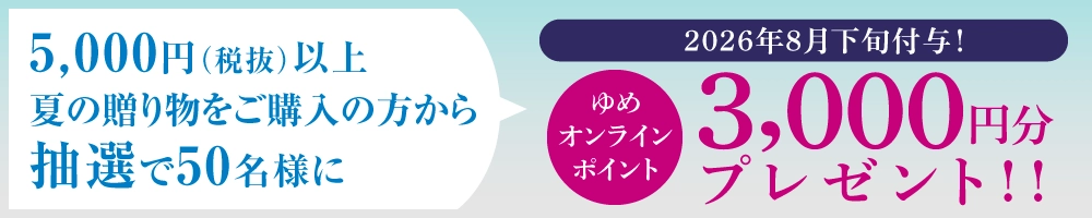 ゆめオンラインポイント3000円分プレゼント