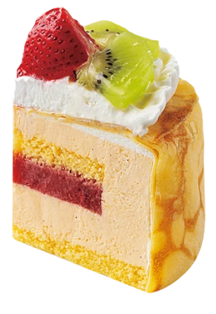 贅沢卵「彩」のこだわりケーキのカット画像