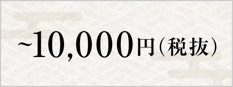 ～10,000円(税抜)