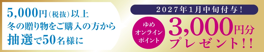 ゆめオンラインポイント3000円分プレゼント
