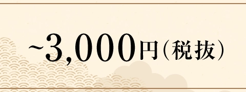 お歳暮早期　金額から探す＜～3,000円(税抜)＞