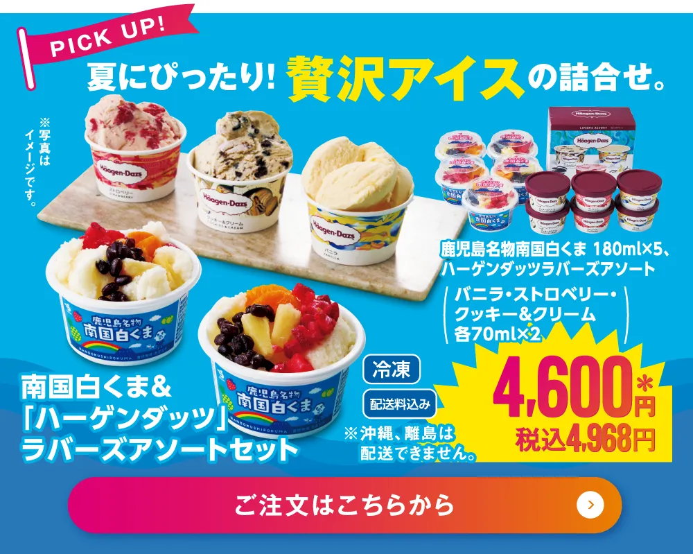 南国白くま&｢ハーゲンダッツ｣ラバーズアソートセット 