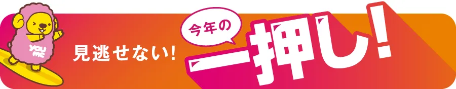 見逃せない！今年の一押し！