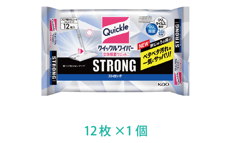クイックル立体吸着ウエットシートストロング