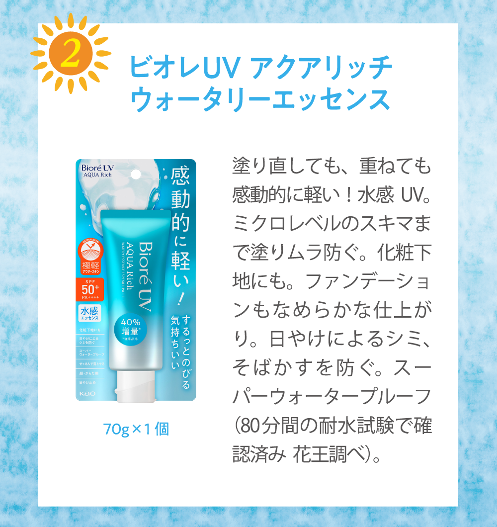 ビオレUVアクアリッチウォータリーエッセンス