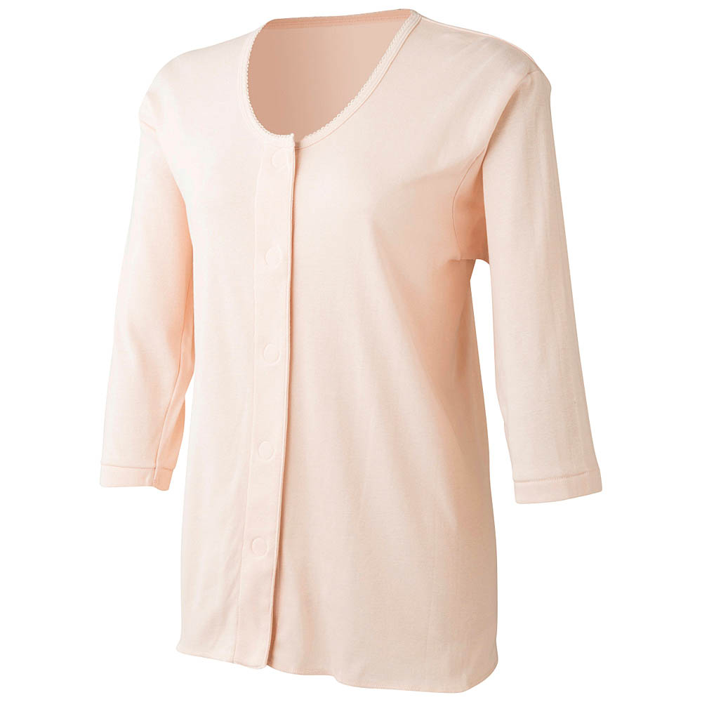 ゆめオンライン Youme Online ゆめタウン公式通販婦人 ７分袖前開きシャツ S シニアケア 介護関連