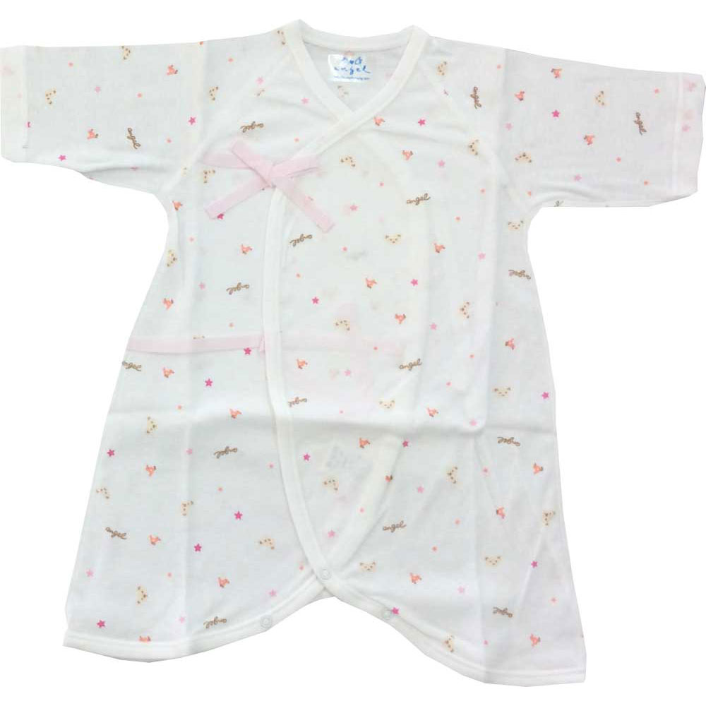 ゆめオンライン Youme Online ゆめタウン公式通販プリントコンビ肌着 サイズ 50cm 70cm カラー柄 クマピンク エンゼル ベビー キッズ ゆめオンライン Youme Online ゆめタウン公式通販プリントコンビ肌着 サイズ 50cm 70cm カラー柄 クマピンク エンゼル ベビー キッズ