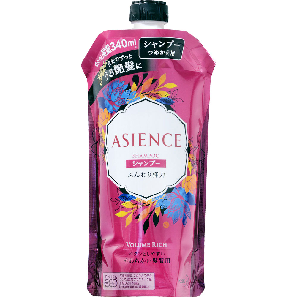 ゆめオンライン Youme Online ゆめタウン公式通販アジエンス ふんわり弾力タイプ シャンプー 詰替 340ml ヘアケア ボディケア オーラルケア