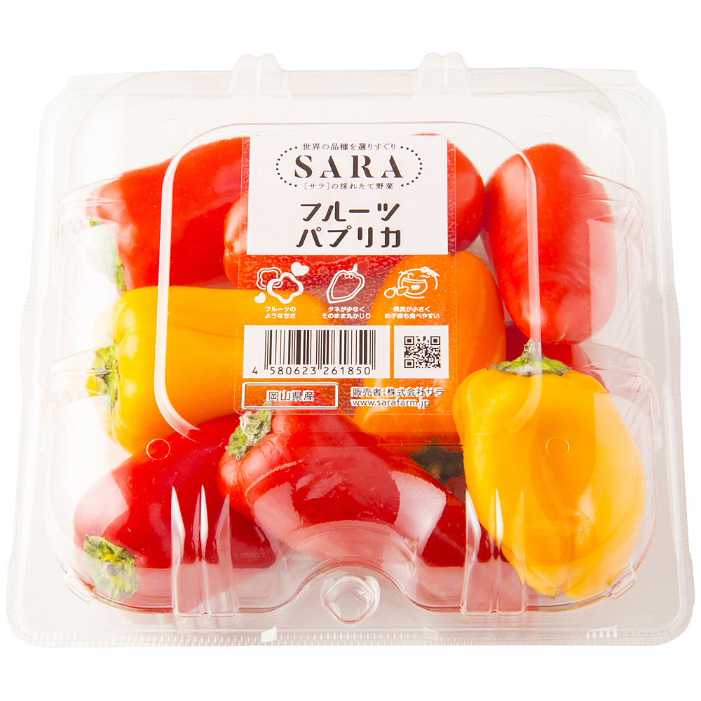 SARAのフルーツパプリカとプラムミニトマト