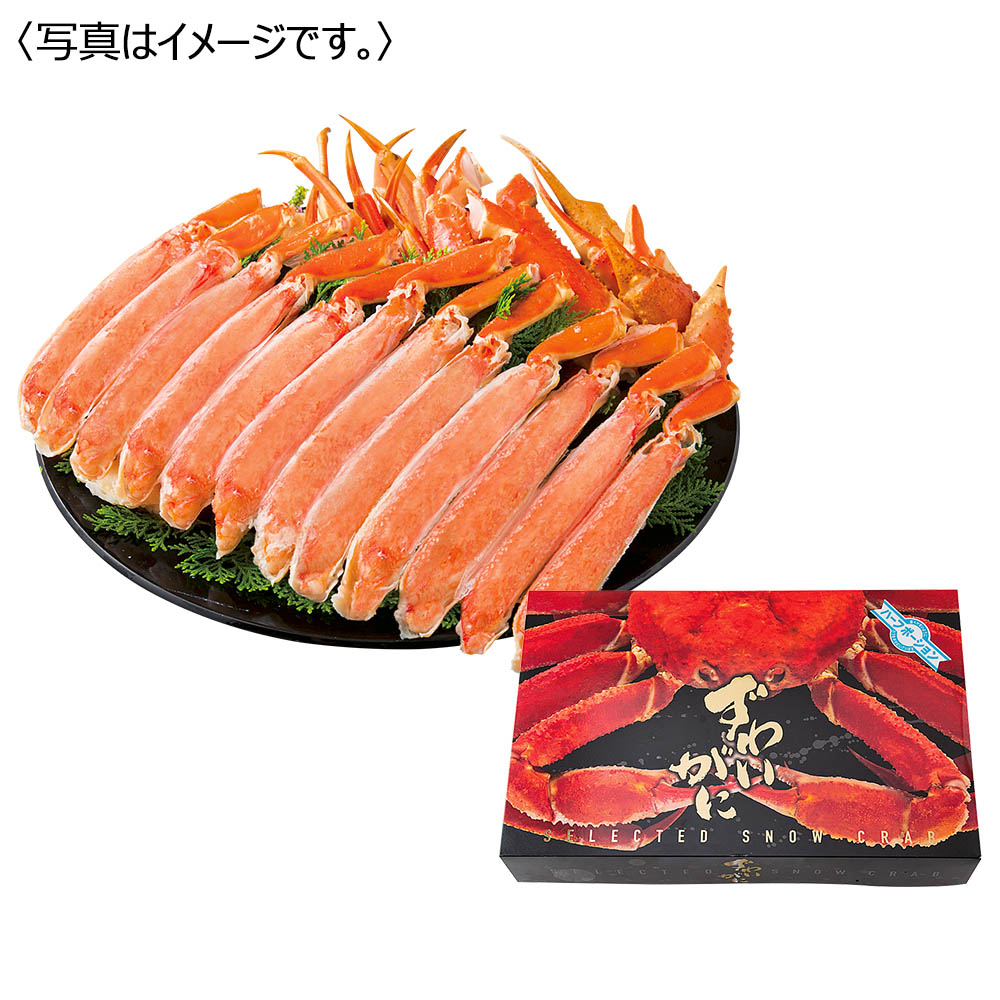 【送料無料】ボイルずわいがにハーフポーション化粧箱1.6kg