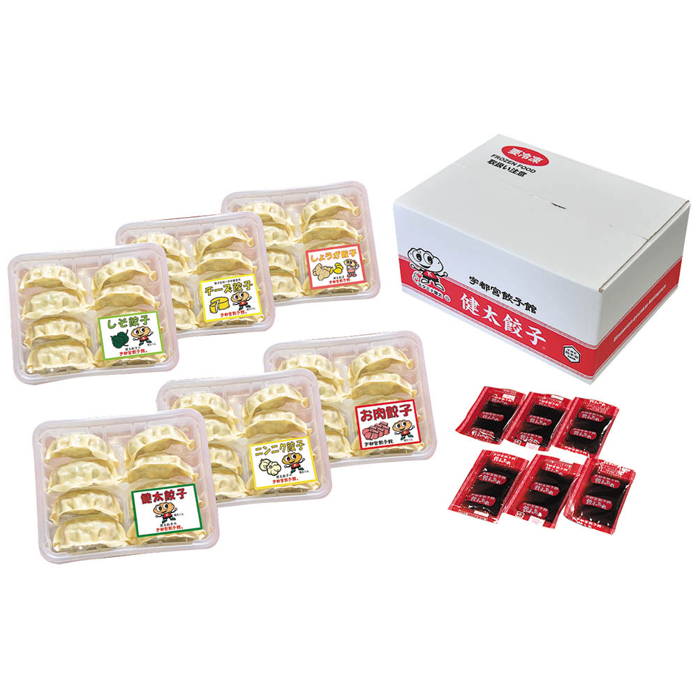 【送料込み】<宇都宮餃子館> お店で人気の餃子 6種セット
