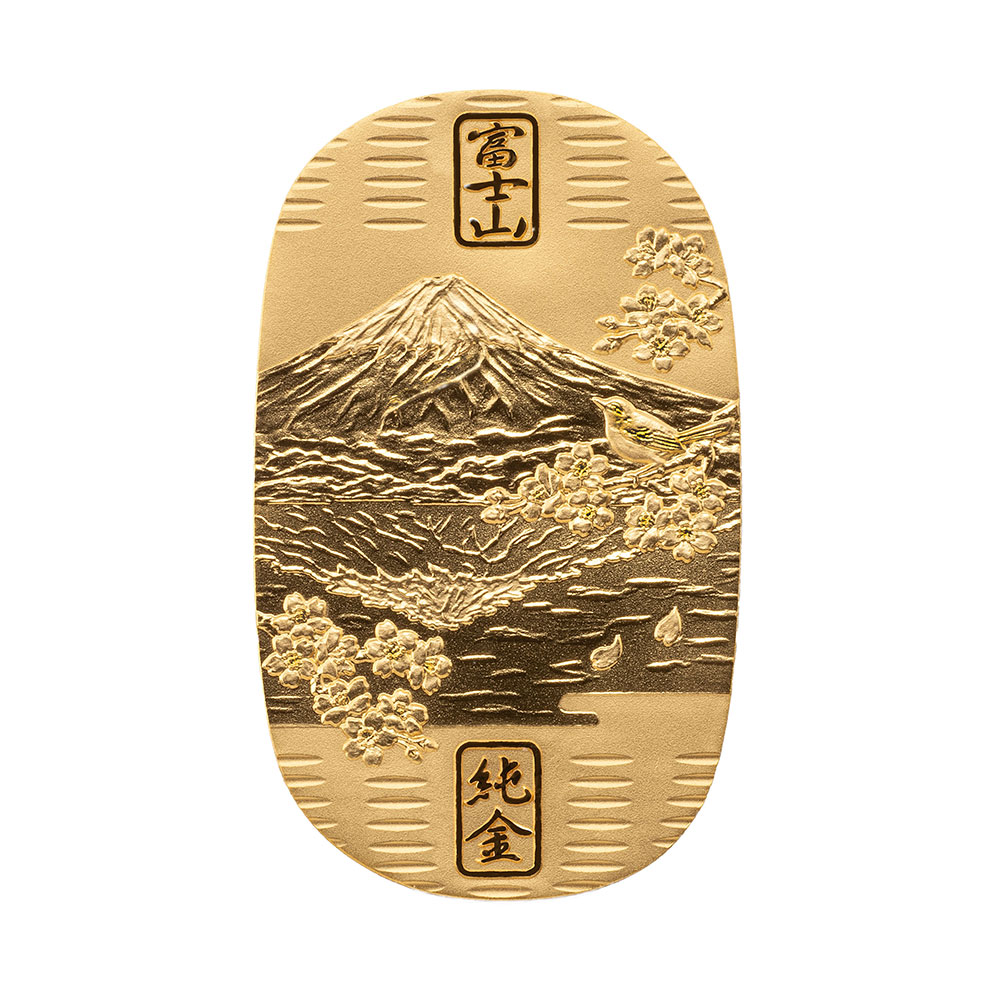 純金鏡富士小判セット(四季)