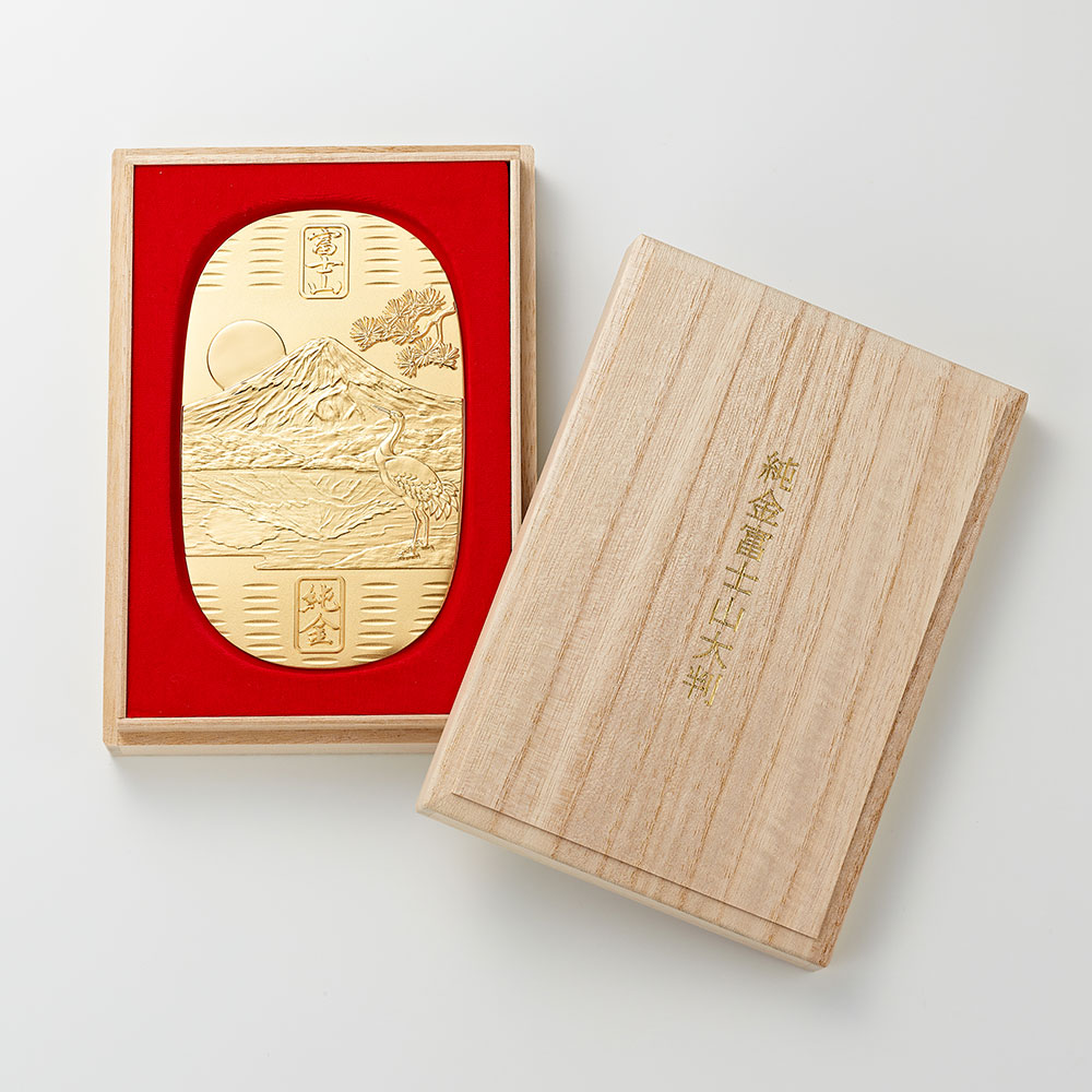 純金 鏡富士小判 100g