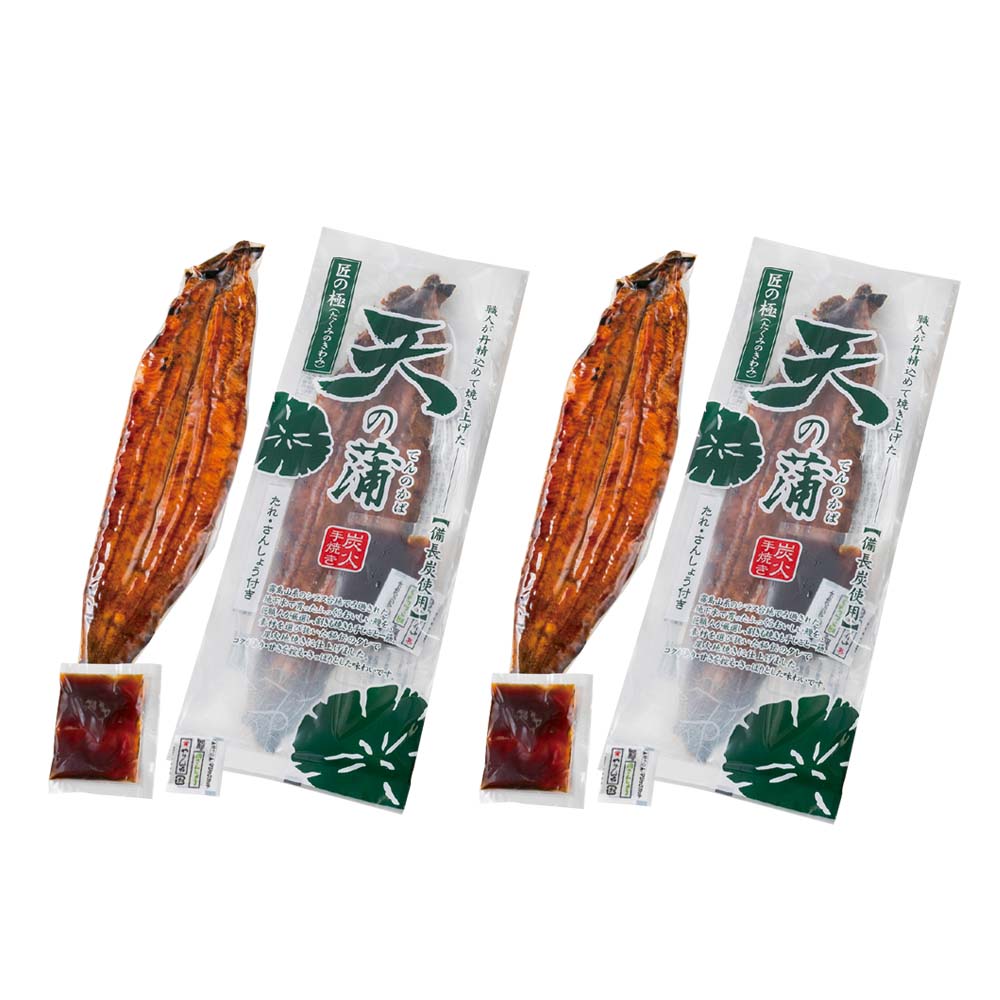 九州産 職人手焼き炭火 天の蒲うなぎ良蒲 2尾セット