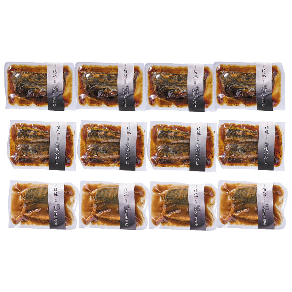 <エムフローズン>佐近監修 骨まで食べられる煮魚12食セット
