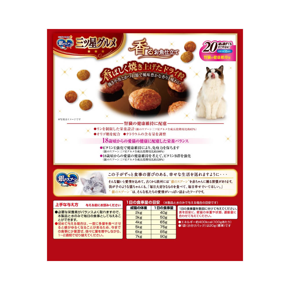 銀のスプーン 三ツ星グルメ 腎臓の健康維持用20歳を過ぎてもすこやかにお魚レシピ240g