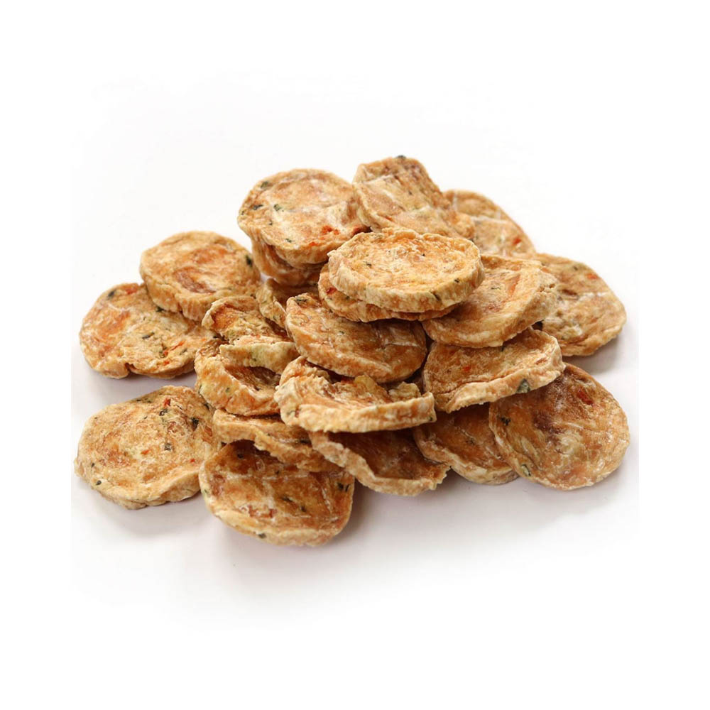 ドギーマン 無添加良品鶏ササミ味わうぷちチップス野菜入り145g