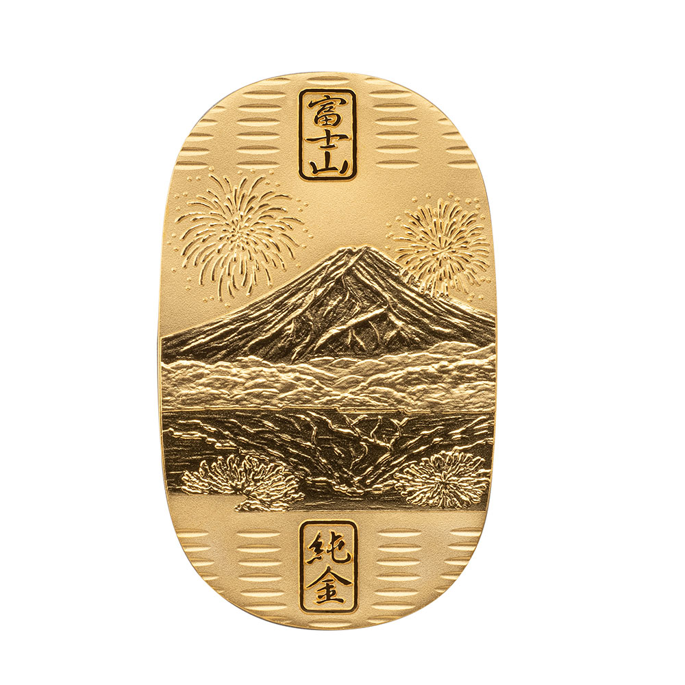 純金鏡富士小判セット(四季)
