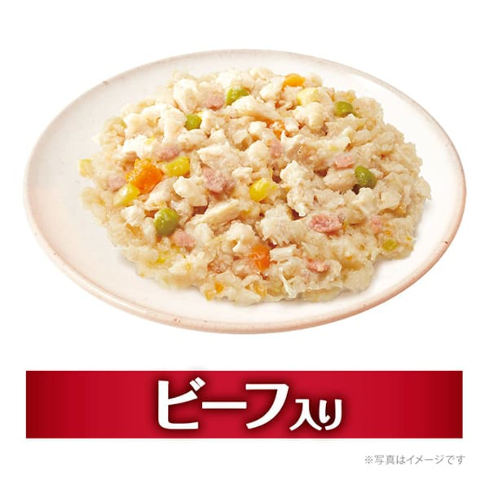 グラン・デリ 国産鶏ささみパウチほぐし成犬用4個パックビーフ・なんこつ80g×4個