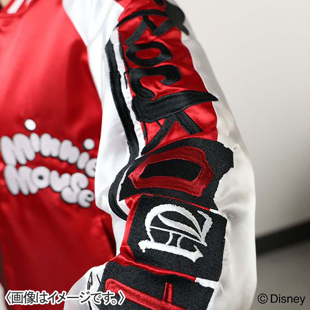 スカジャン ミニーマウスレッドガール L