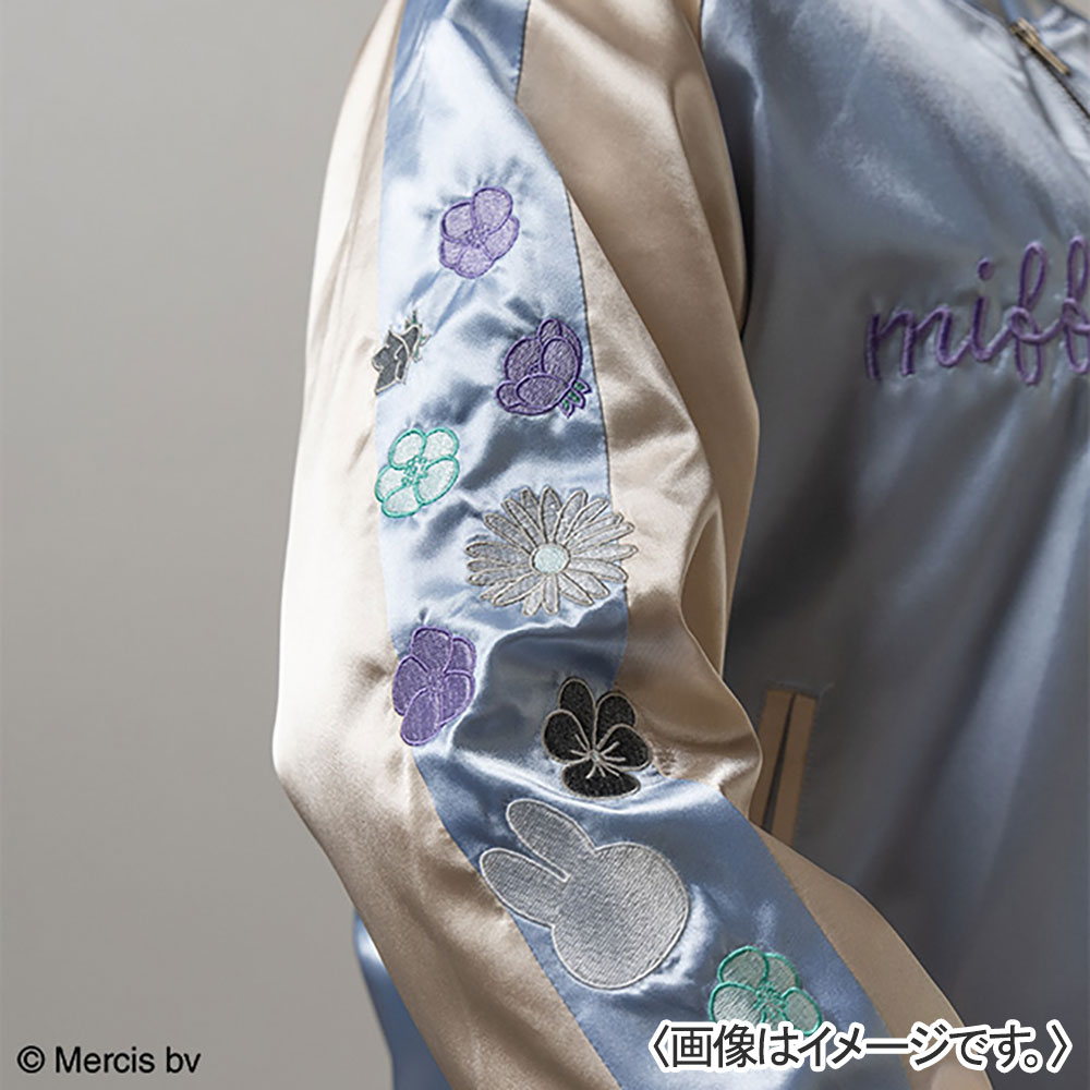 スカジャン ミッフィーフラワーシャワーミッフィー L