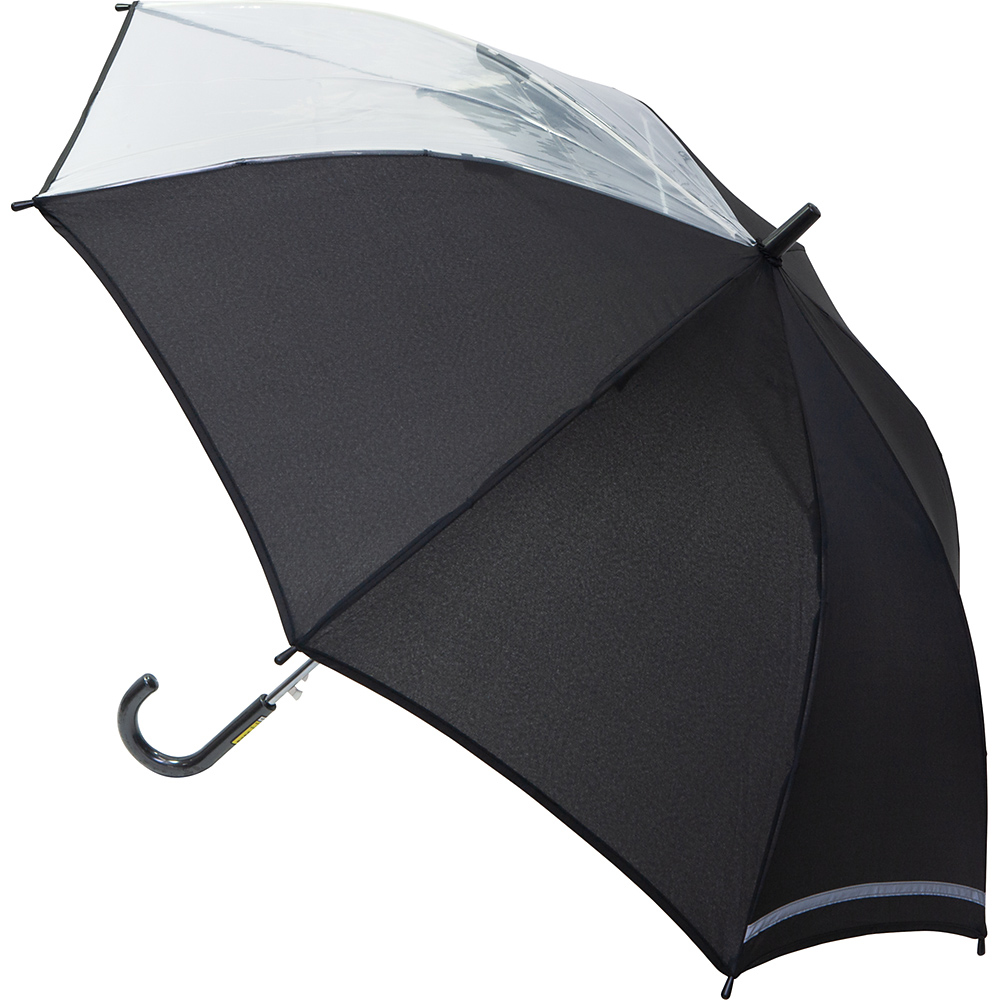 窓開き学童傘（ジャンプ傘） ●カラー：黒