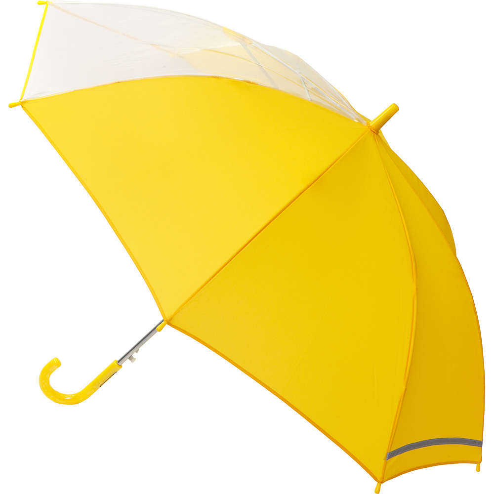 窓開き学童傘（ジャンプ傘） ●カラー：黄色