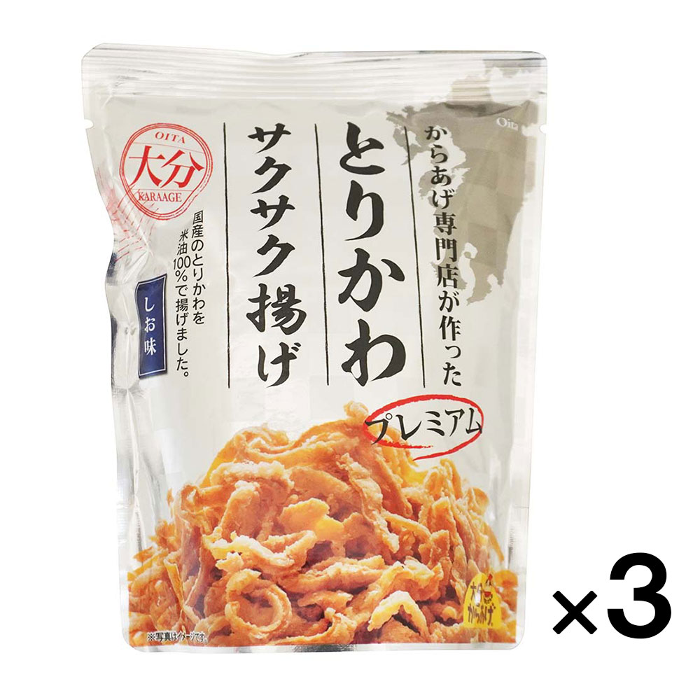 ゆめオンライン | youme online - ゆめタウン公式通販大分からあげ とりかわサクサク揚げ しお味×3袋: 食品・飲料