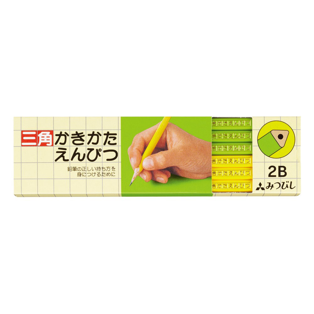 K4563B三角鉛筆黄緑2B