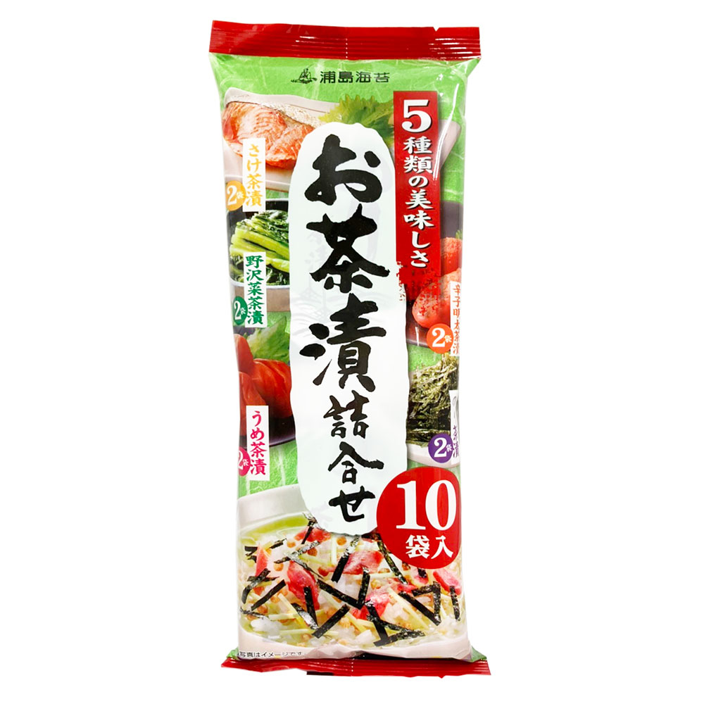 日本海水　浦島海苔お茶漬詰合せ　5種各2袋　（計10袋入）