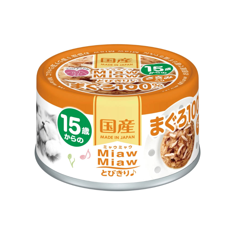 MiawMiaw とびきり♪ 15歳からのささみ入りまぐろ 60g