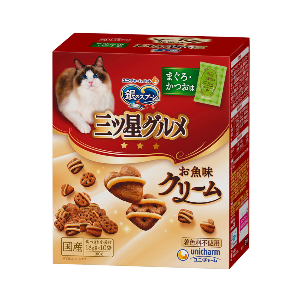 銀のスプーン 三ツ星グルメ お魚味クリームまぐろ・かつお味180g