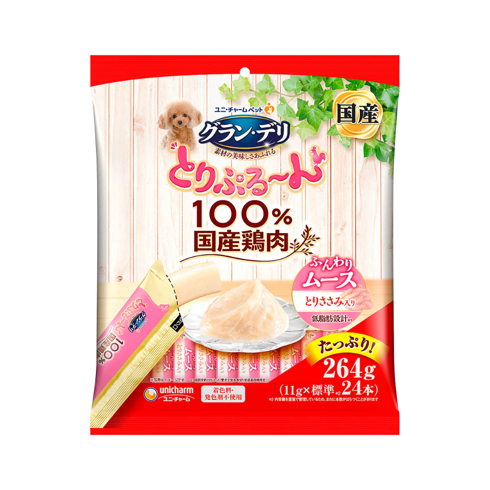 グラン・デリ とりぷるーん ムース とりささみ11g×24本