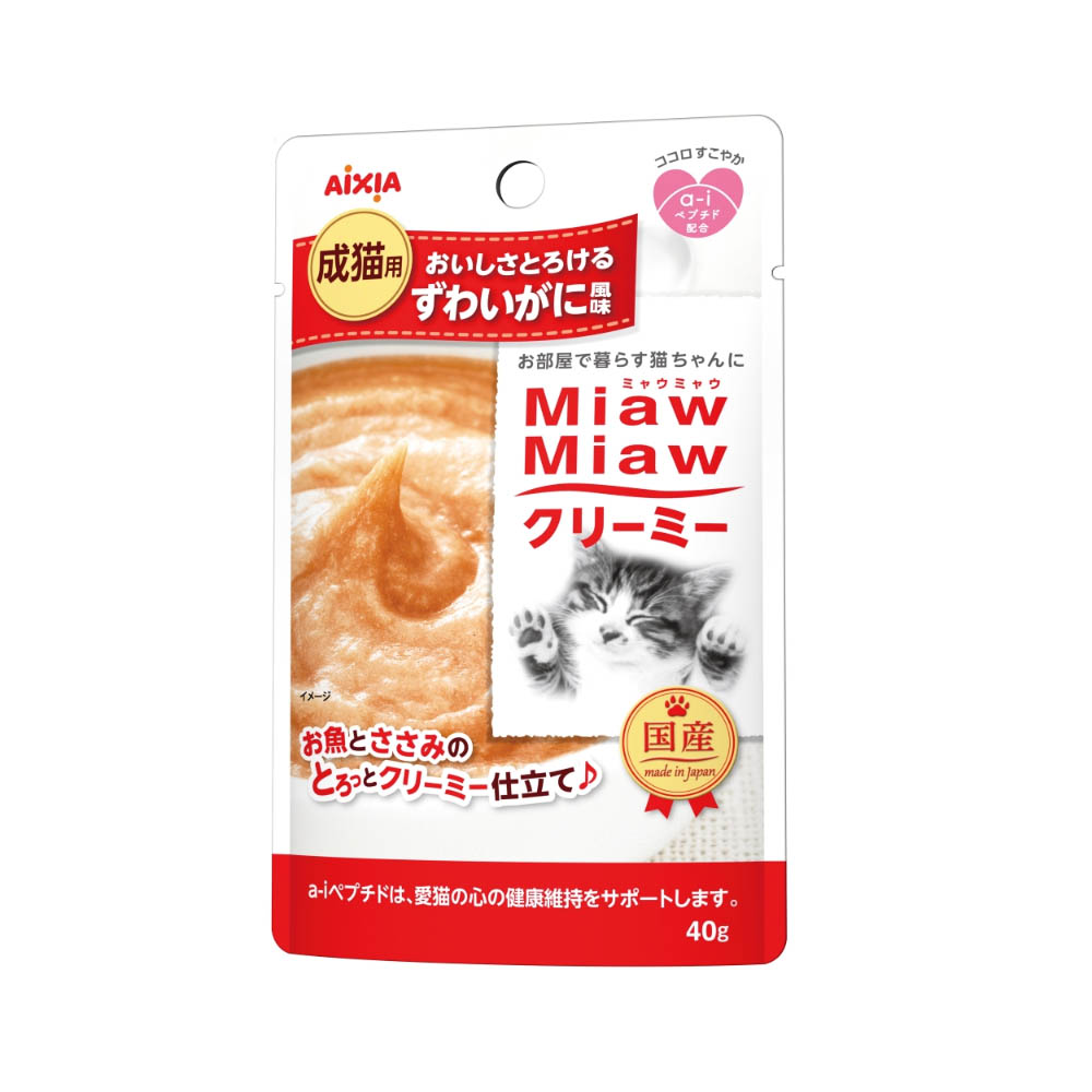 MiawMiaw クリーミー ずわいがに風味 40g