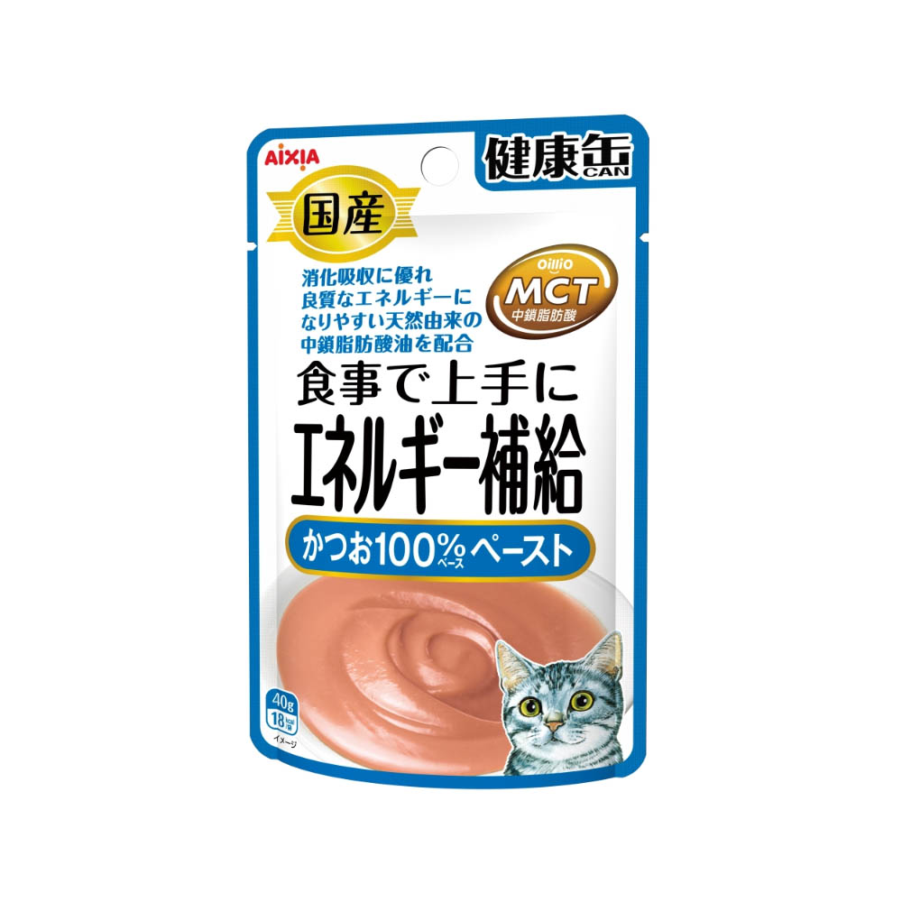 国産 健康缶パウチ エネルギー補給 かつおペースト 40g