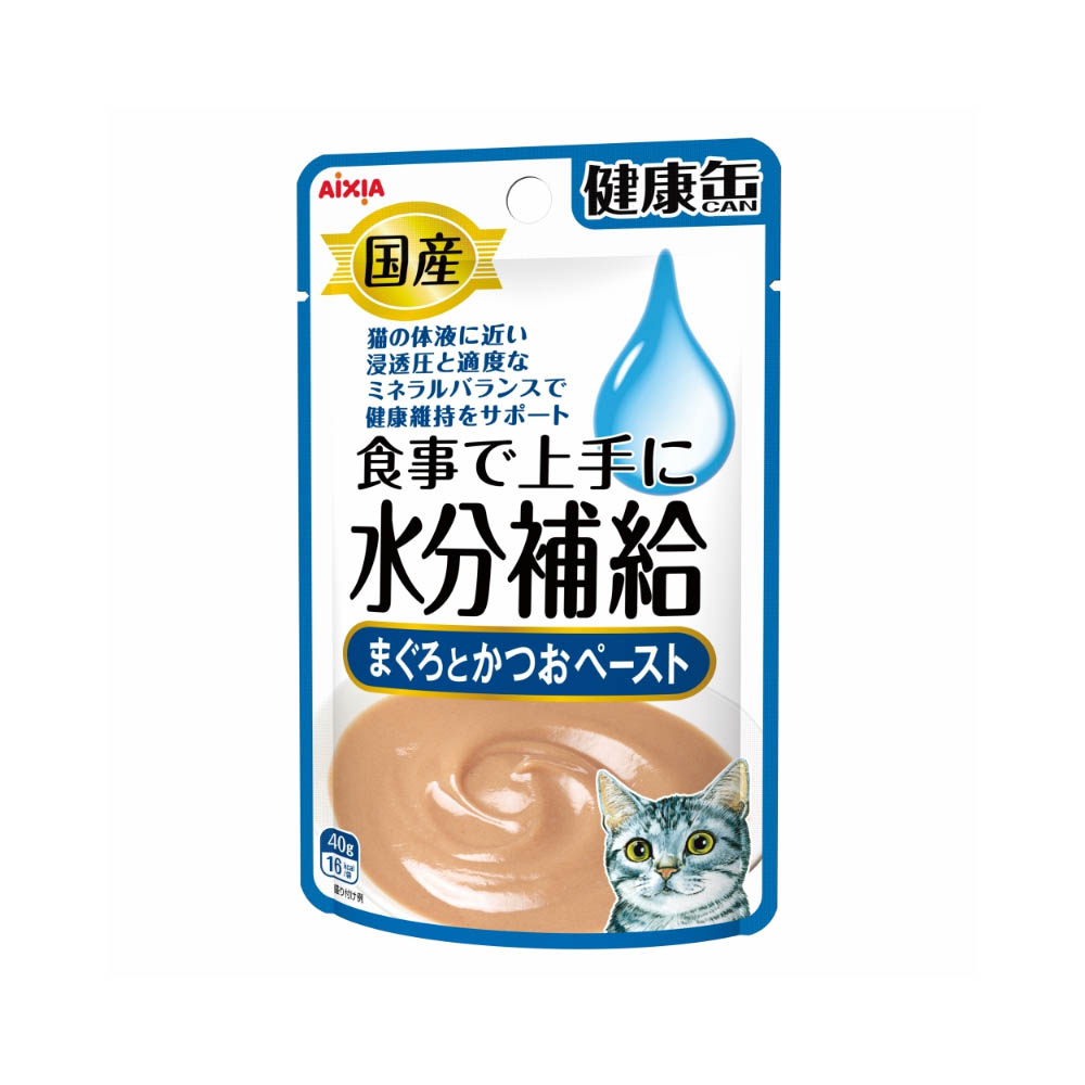 国産 健康缶パウチ 水分補給 まぐろとかつおペースト 40g