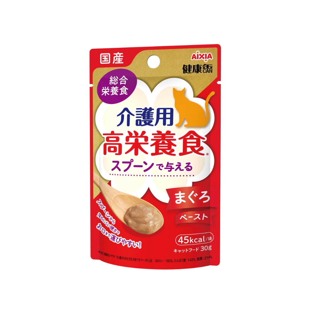 国産 健康缶パウチ 介護用高栄養食 スプーンで与えるまぐろペースト 30g