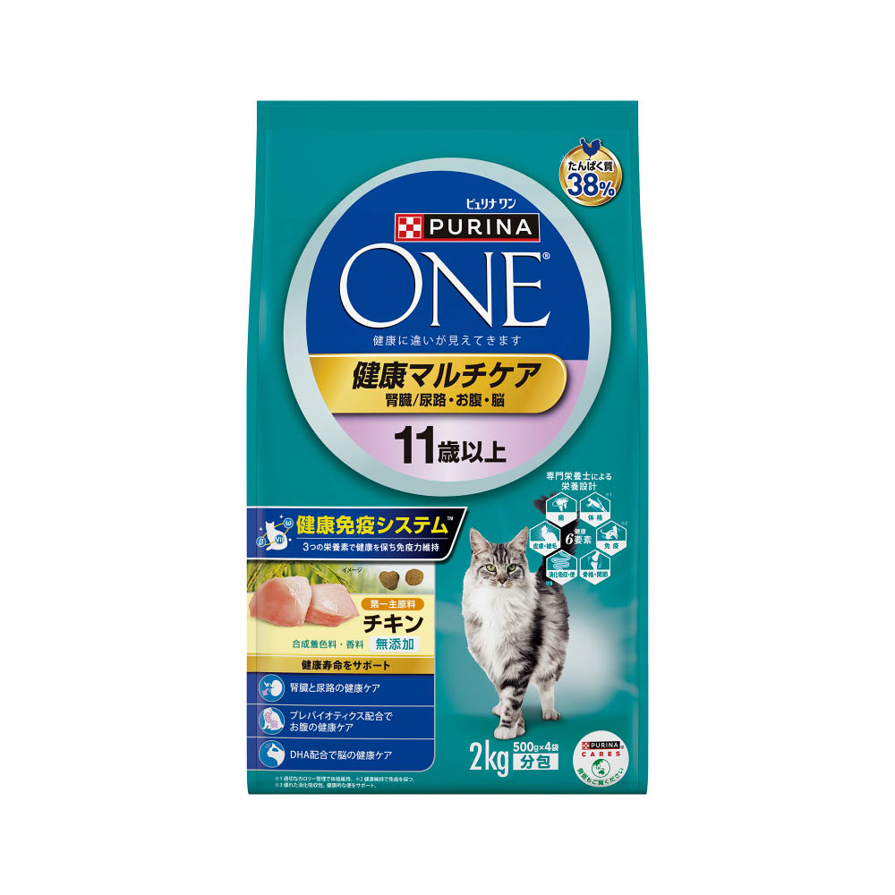 ピュリナワンキャット 健康マルチケア11歳以上チキン2.0kg