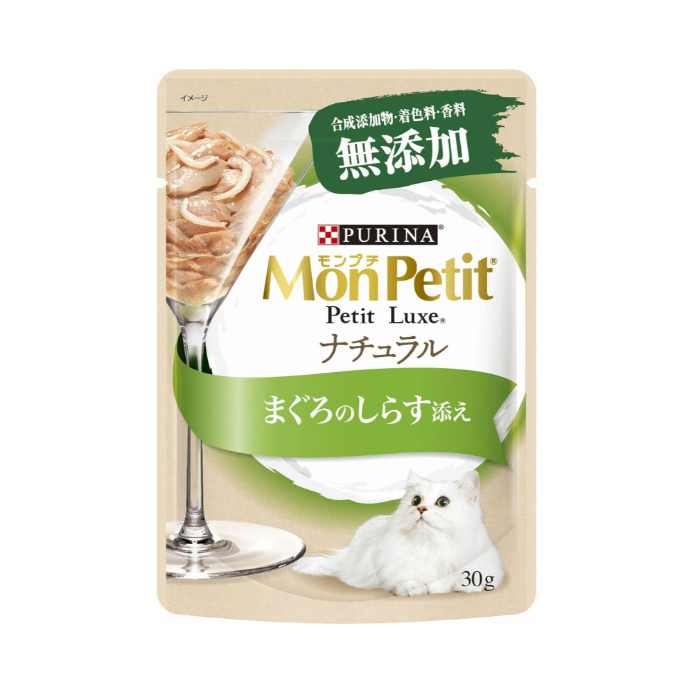モンプチ プチリュクスパウチナチュラル成猫まぐろのしらす添え30g