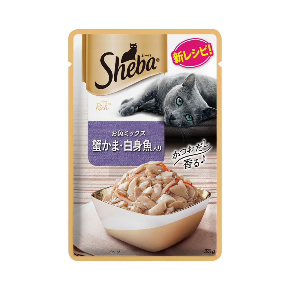 シーバ リッチ お魚ミックス蟹かま・白身魚入り35g