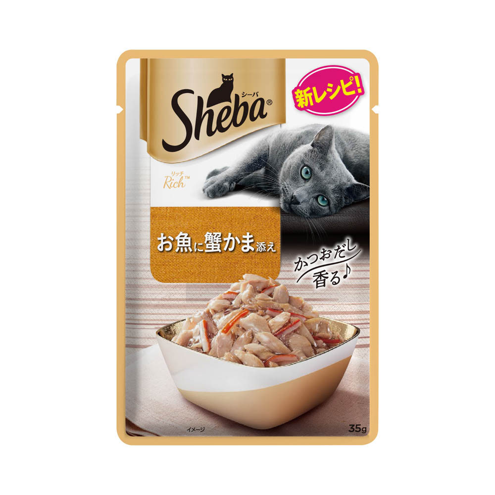 シーバ リッチ お魚に蟹かま添え35g