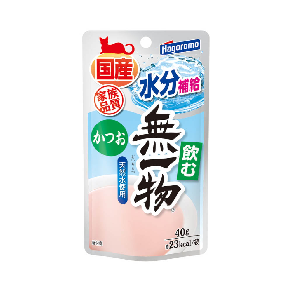 はごろもフーズ　飲む無一物パウチかつお40g