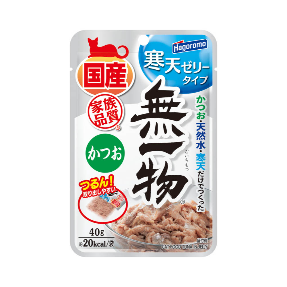 はごろもフーズ　無一物パウチ寒天ゼリーかつお40g