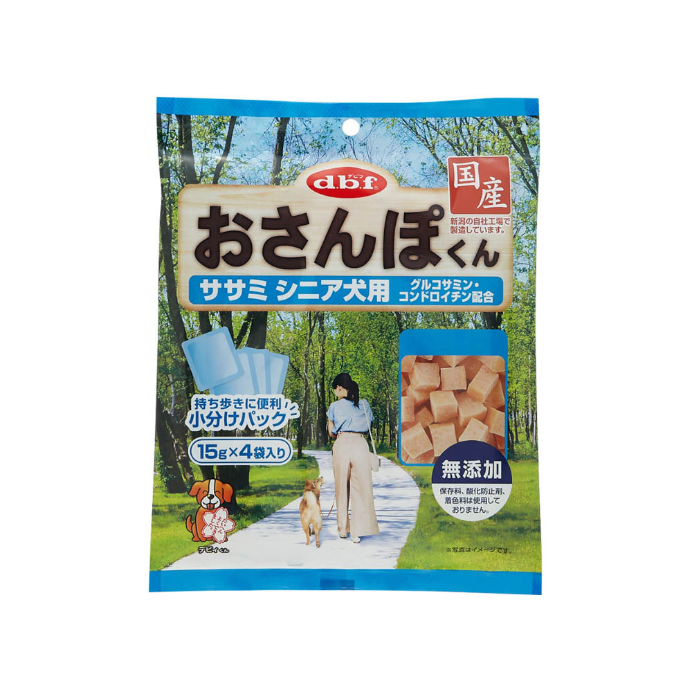 デビフ おさんぽくんササミシニア犬用60g(15g×4)
