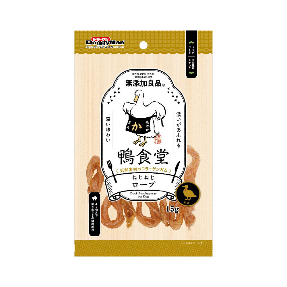 ドギーマン 鴨食堂 ねじねじロープ15g