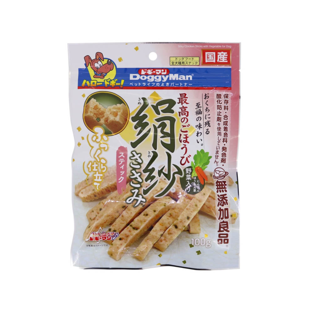ドギーマン 絹紗スティック野菜入り100g