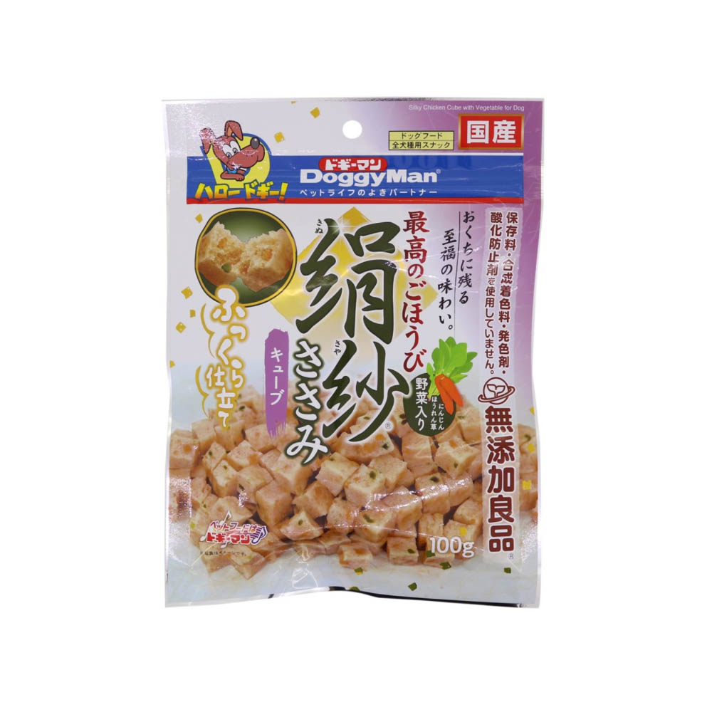 ドギーマン 絹紗キューブ野菜入り100g
