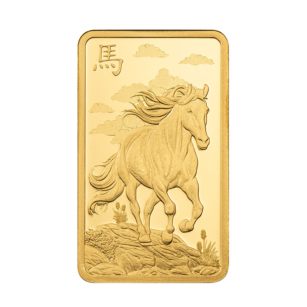 純金 2026年干支ホースインゴット5g (PAMP)