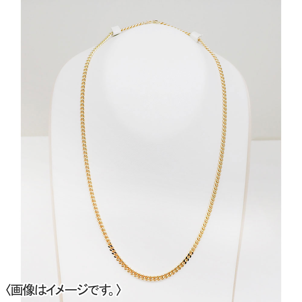 18金イエローゴールド 2面シングル 喜平ネックレス 50g 50cm 中留シングル